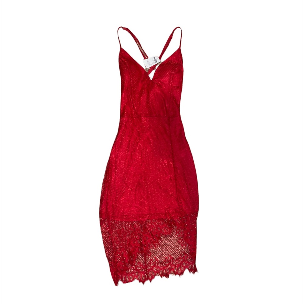 CHARLOTTE RUSSE - DRESS - RED